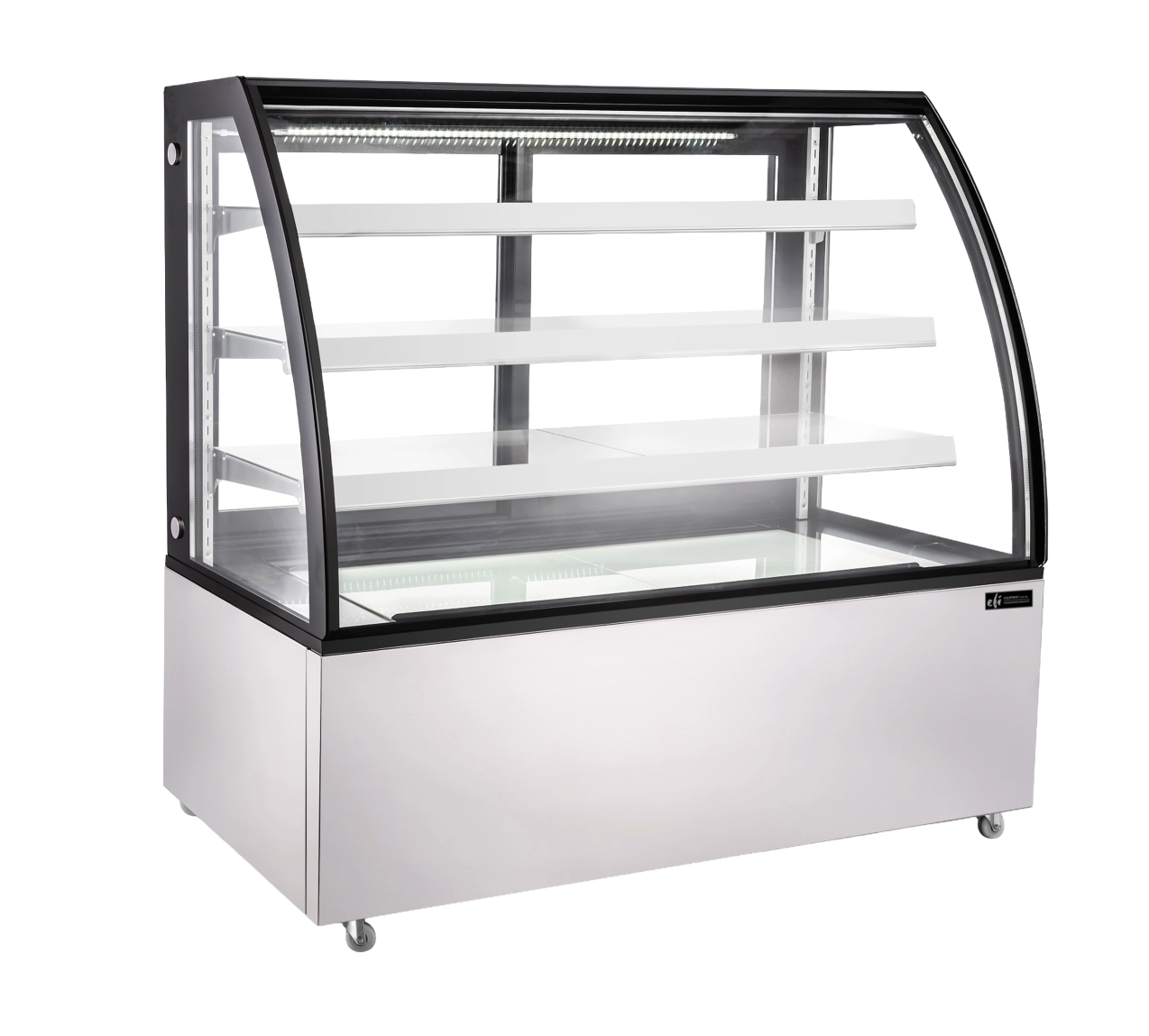 EFI Versa-Display Neutral Curved Glass Case, 72"W × 56"H - NDCGCM-7256