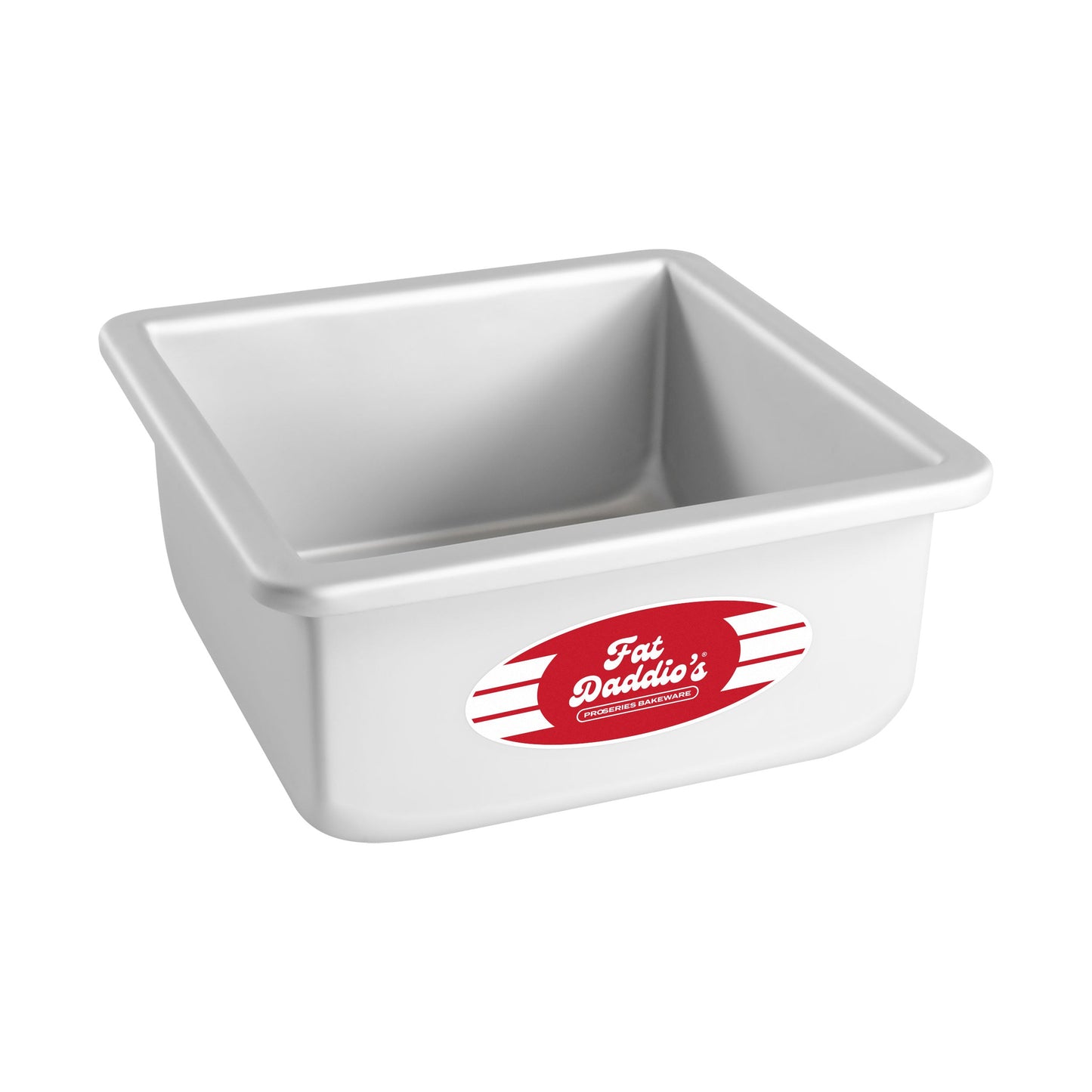 Fat Daddio's Square Cake Pan, 6" x 6" x 3", Aluminum - FDPSQ663