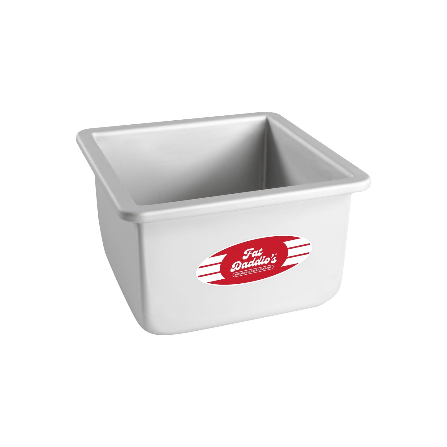Fat Daddio's Square Cake Pan, 6" x 6" x 4", Aluminum - FDPSQ664
