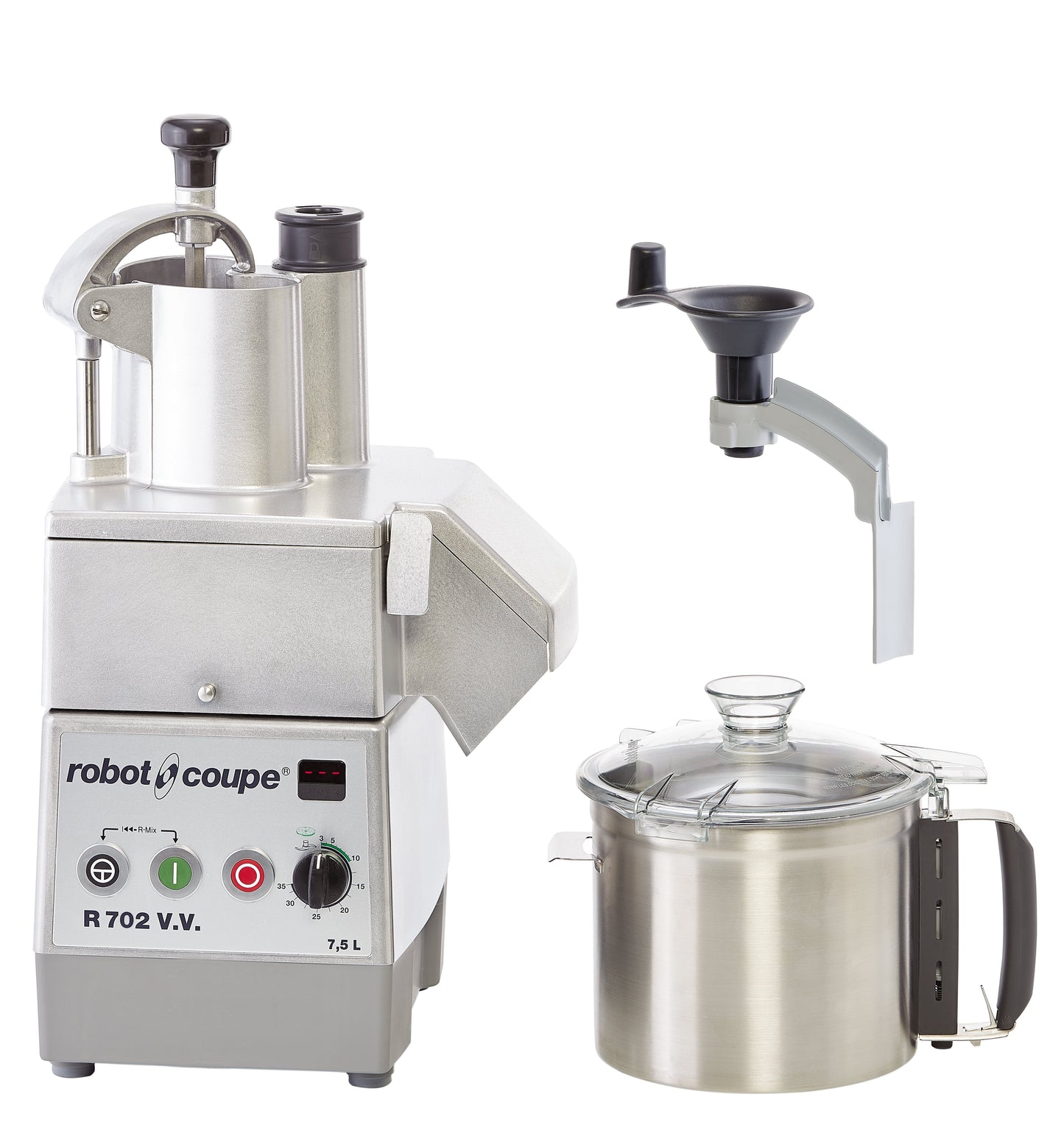 Robot Coupe R702VV Variable Speed Combination Food Processor, Stainless Steel 7.5 L Bowl, 2 HP, 120V - R702VV