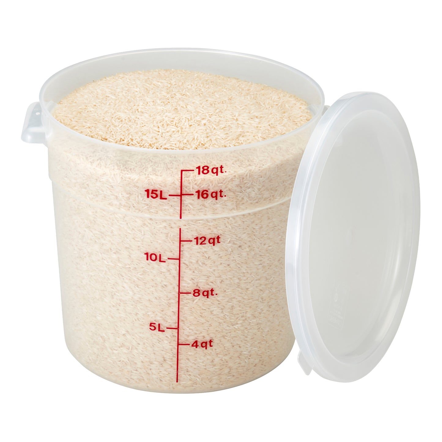 Cambro Translucent Round Food Storage Container, 18 qt - RFS18PP190