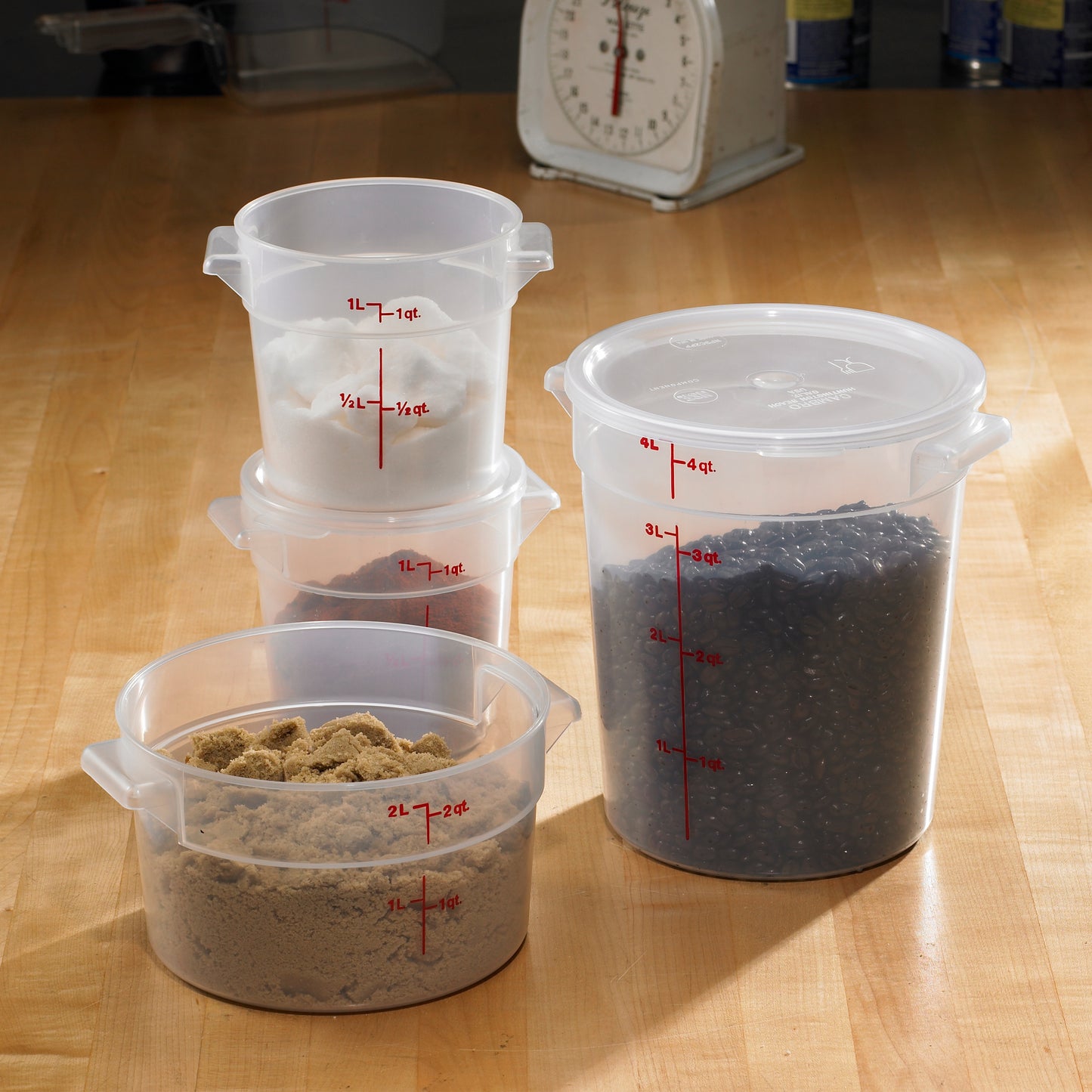 Cambro Translucent Round Food Storage Container, 1 qt - RFS1PP190