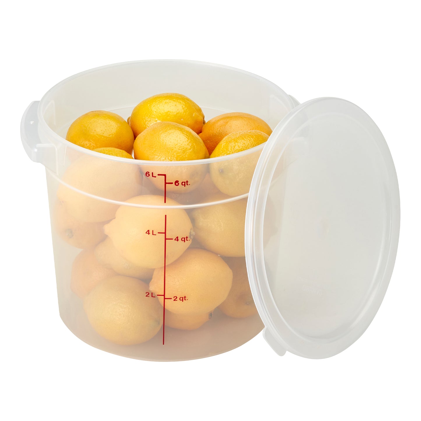 Cambro Translucent Round Food Storage Container, 6 qt - RFS6PP190
