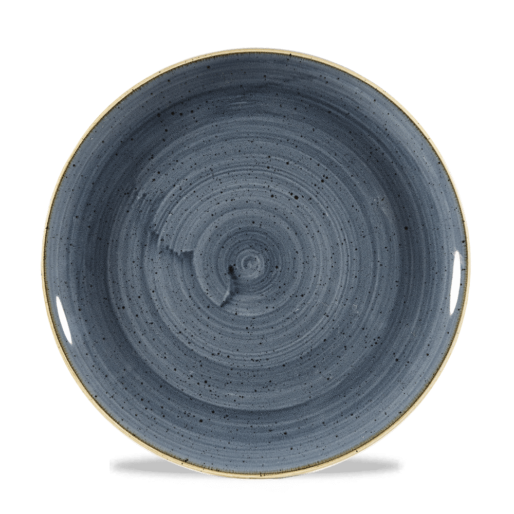 Churchill Stonecast Coupe Plate, 9", Blueberry (12-pack) - SBBSEVP91