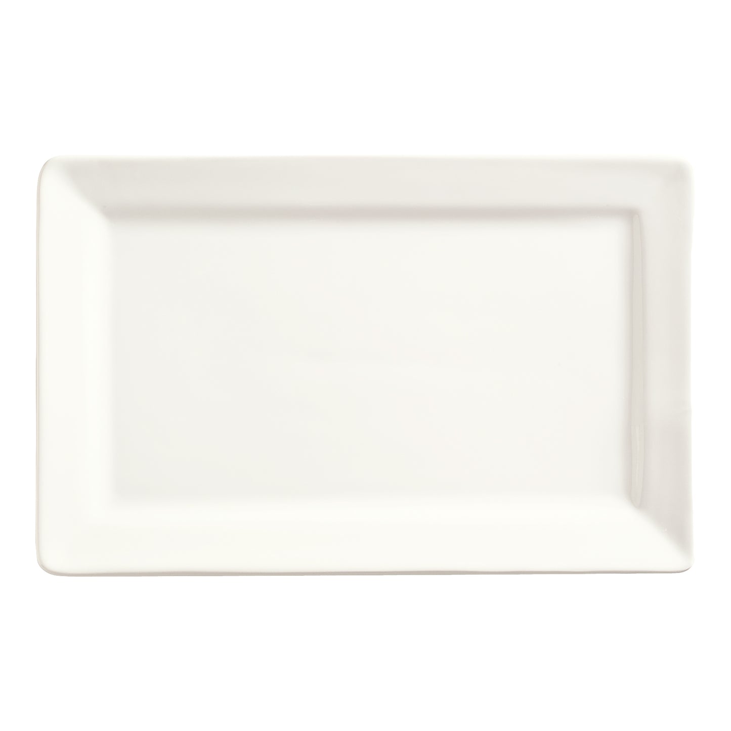 Libbey | World Tableware Plateau de service rectangulaire en ardoise, blanc, 11 x 7 po, blanc (paquet de 12)