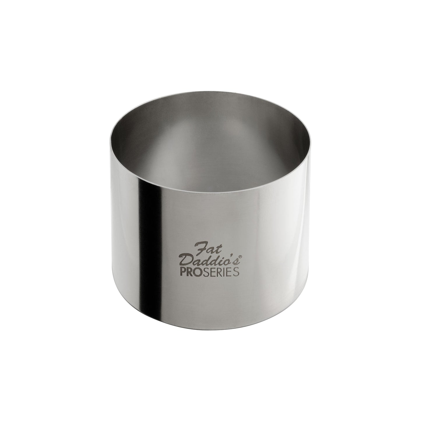 Fat Daddio's ProSeries Cake and Pastry Ring, 3" x 2", Stainless Steel - FDSSRD3020
