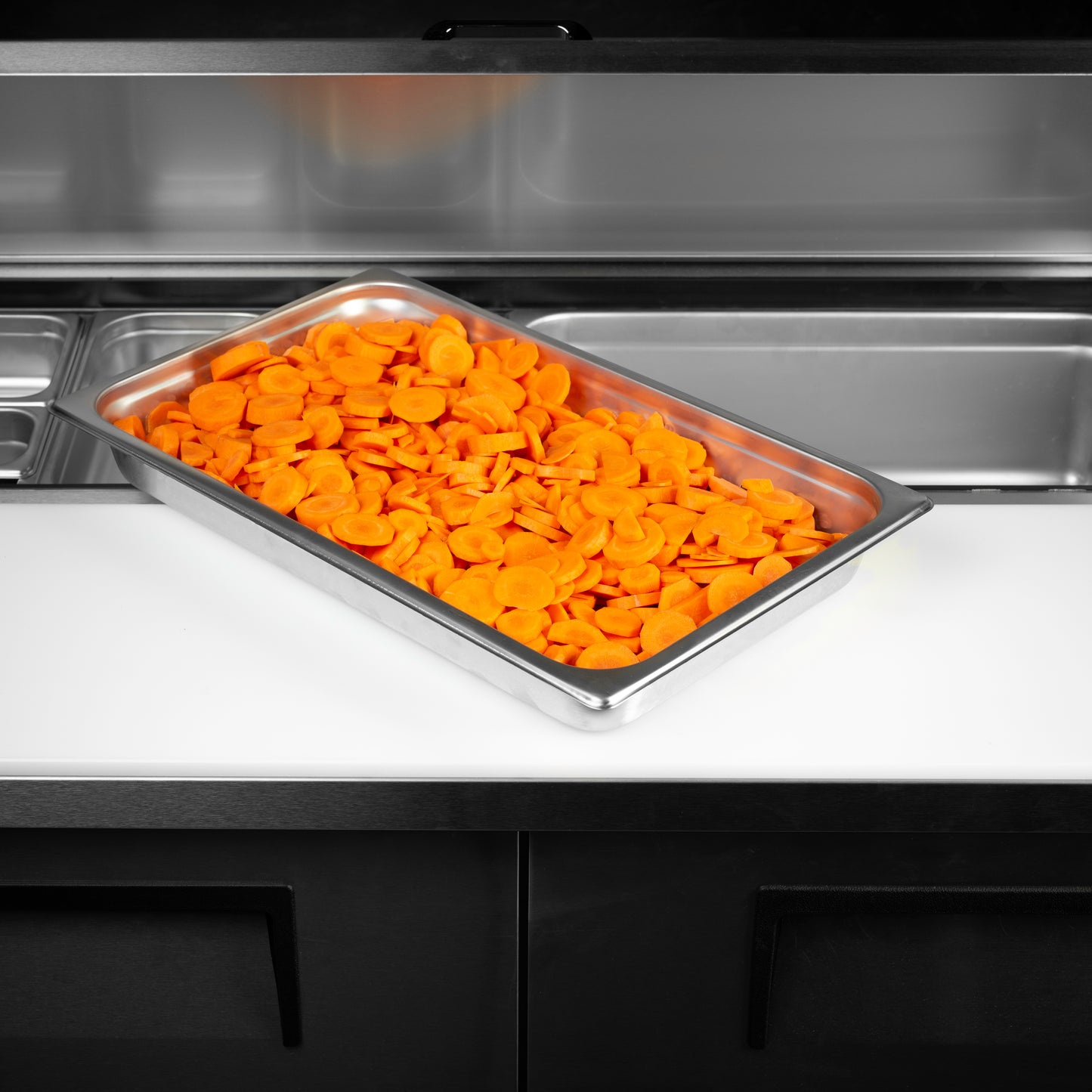 SignatureWares | Bac gastronome de pleine grandeur, 2 1/2" de profondeur, acier inoxydable de calibre 24