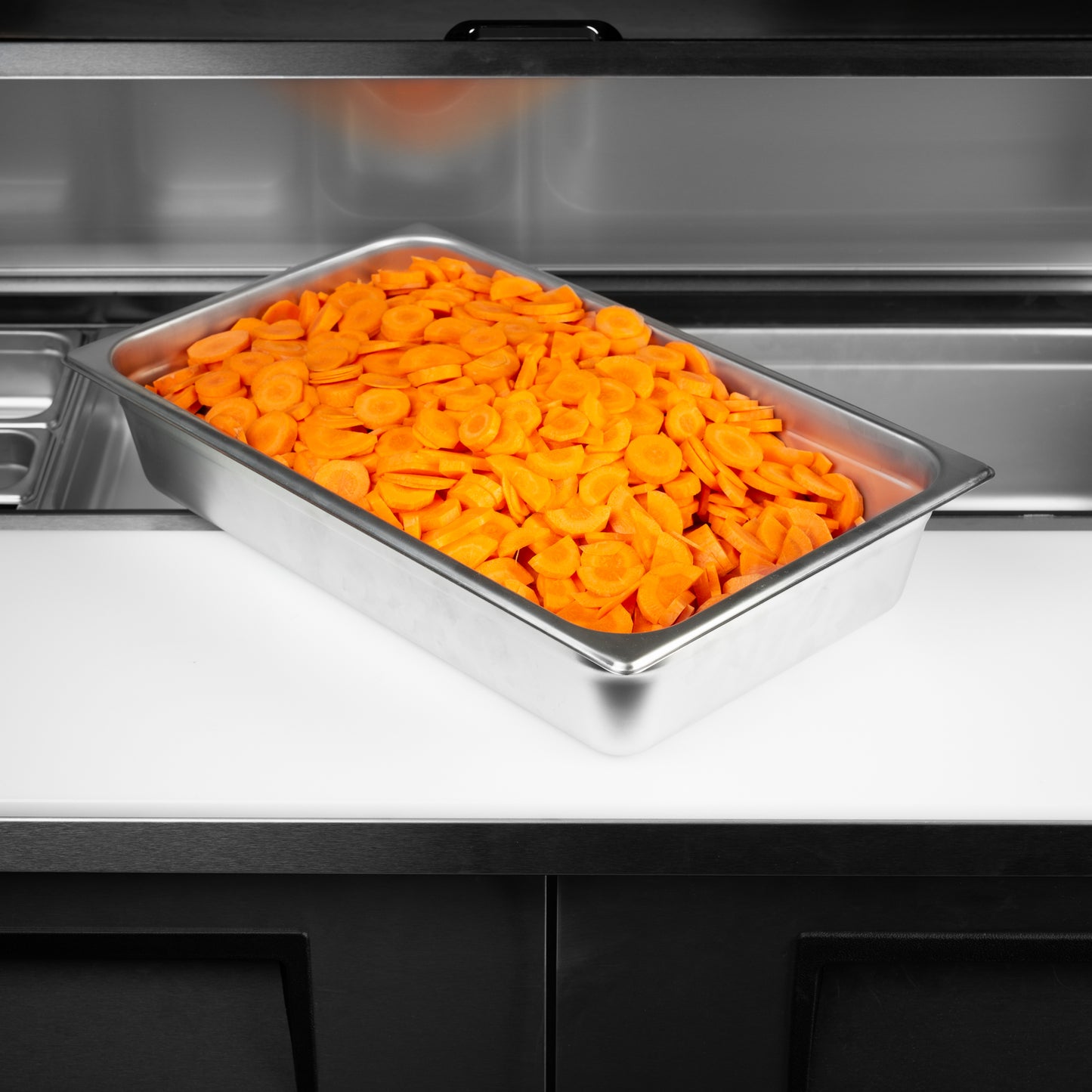 SignatureWares Full Size Food Pan, 4" Deep, 24 Gauge Stainless Steel - STEAMPAN004