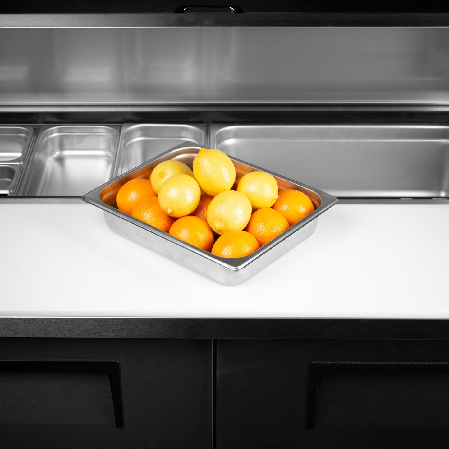 SignatureWares | Bac gastronome demi-taille, 2 1/2"acier inoxydable de calibre 24