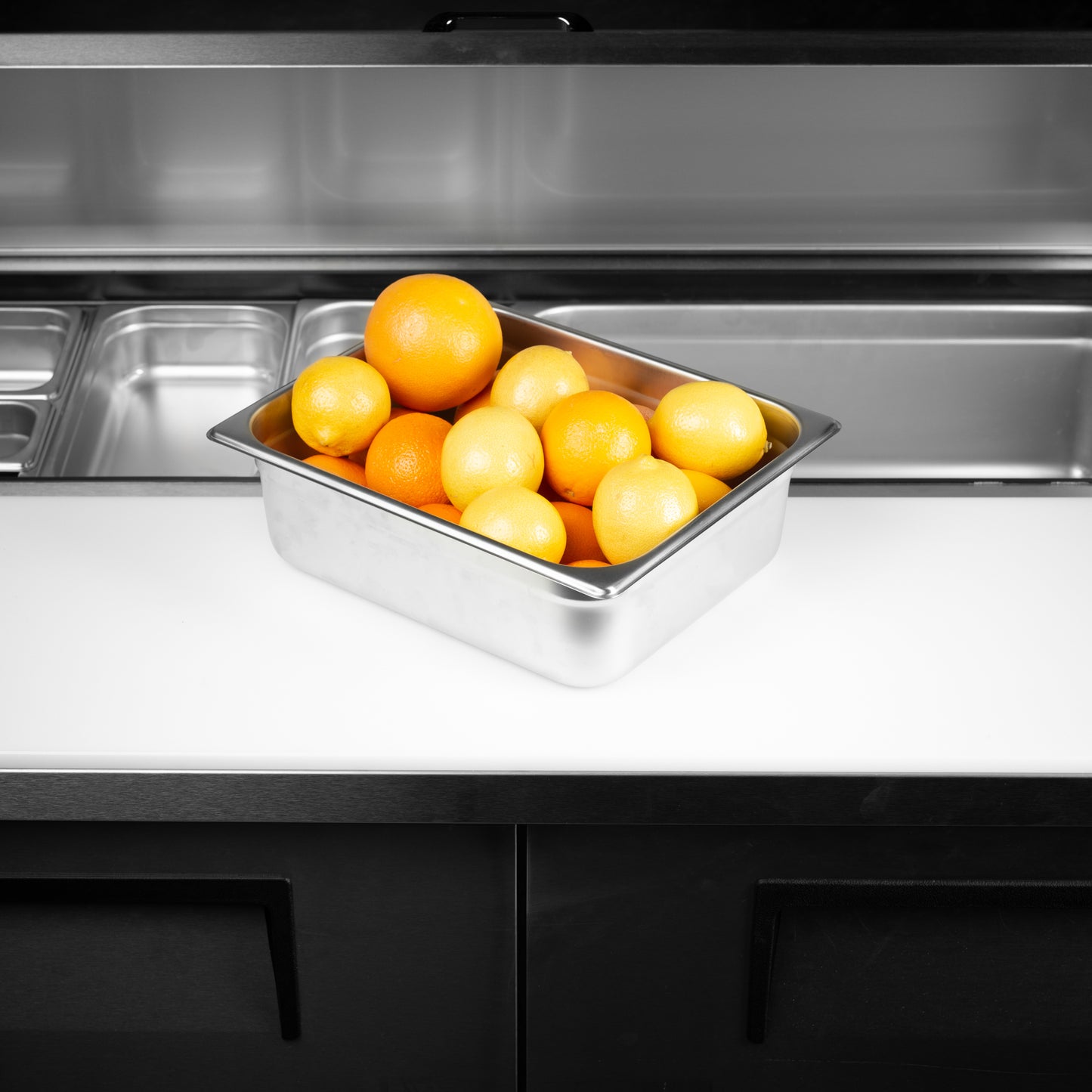 SignatureWares Half Size Food Pan, 4" Deep, 24 Gauge Stainless Steel - STEAMPAN124