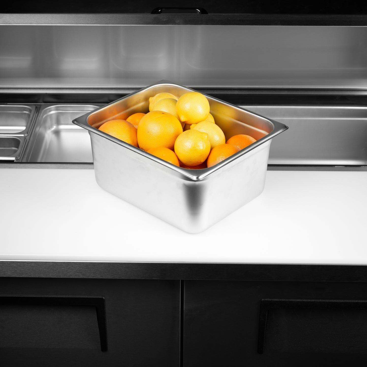 SignatureWares Half Size Food Pan, 6" Deep, 24 Gauge Stainless Steel - STEAMPAN126