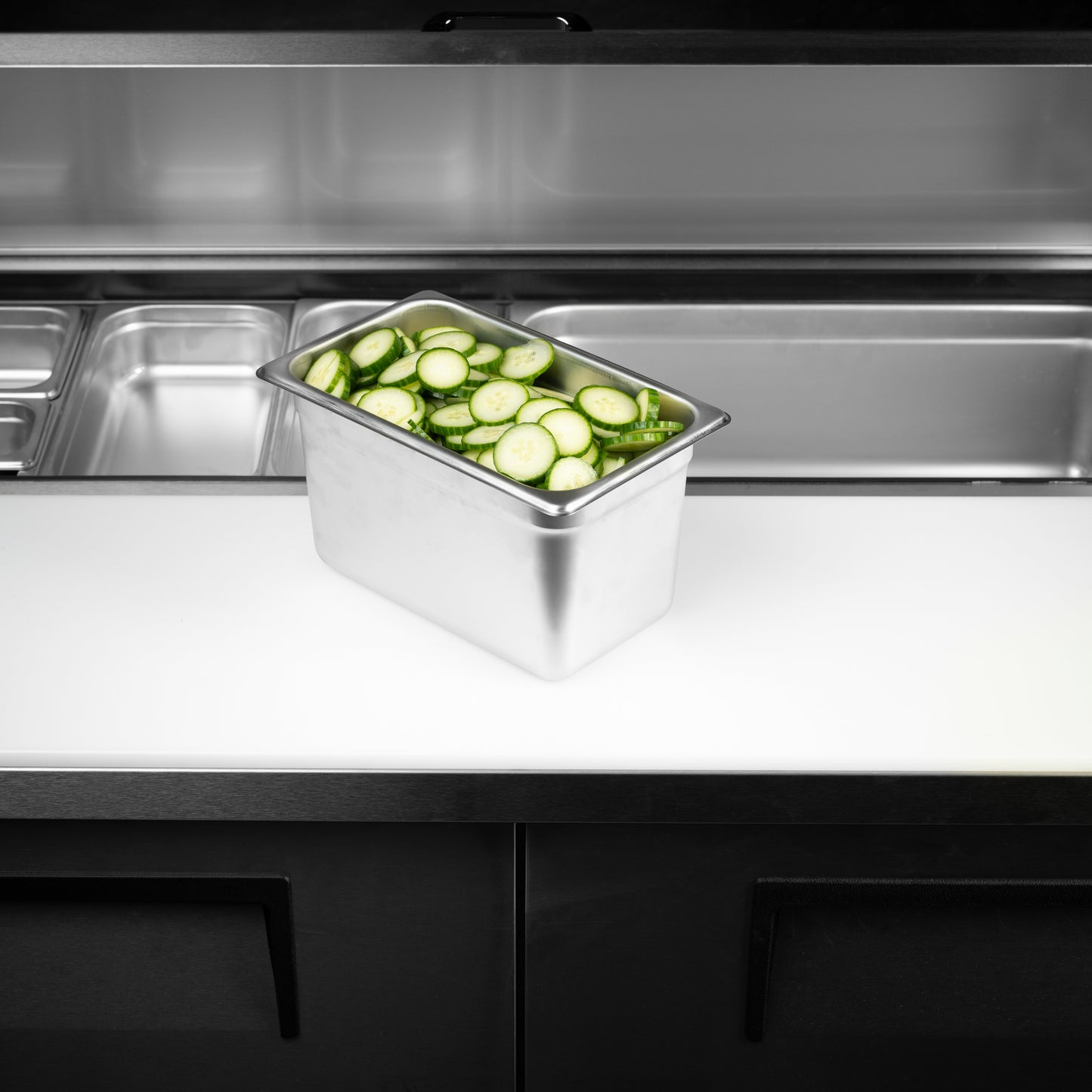 SignatureWares 1/4 Size Food Pan, 6" Deep, 24 Gauge Stainless Steel - STEAMPAN146