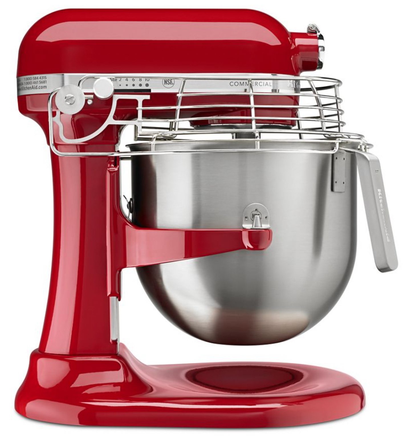 Kitchenaid Commercial Series 8 Quart Bowl Lift Stand Mixer, Red - KSMC895ER