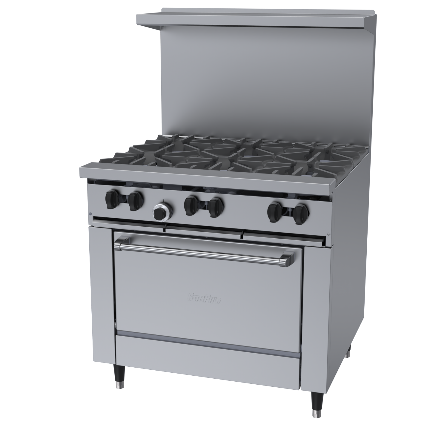 Garland SunFire X-Series Gas Restaurant Range, 36", Natural Gas - X36-6R(NG)