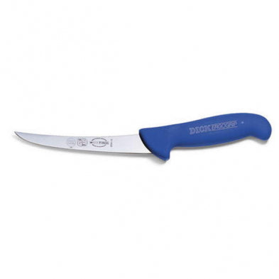 Couteau à désosser F. Dick EgroGrip incurvé et rigide, 15 cm, bleu - 8299115