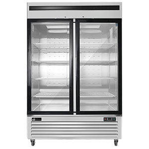 EFI Versa-Display Merchandiser with Glass Door, 54", Stainless - F2-54GDSVC