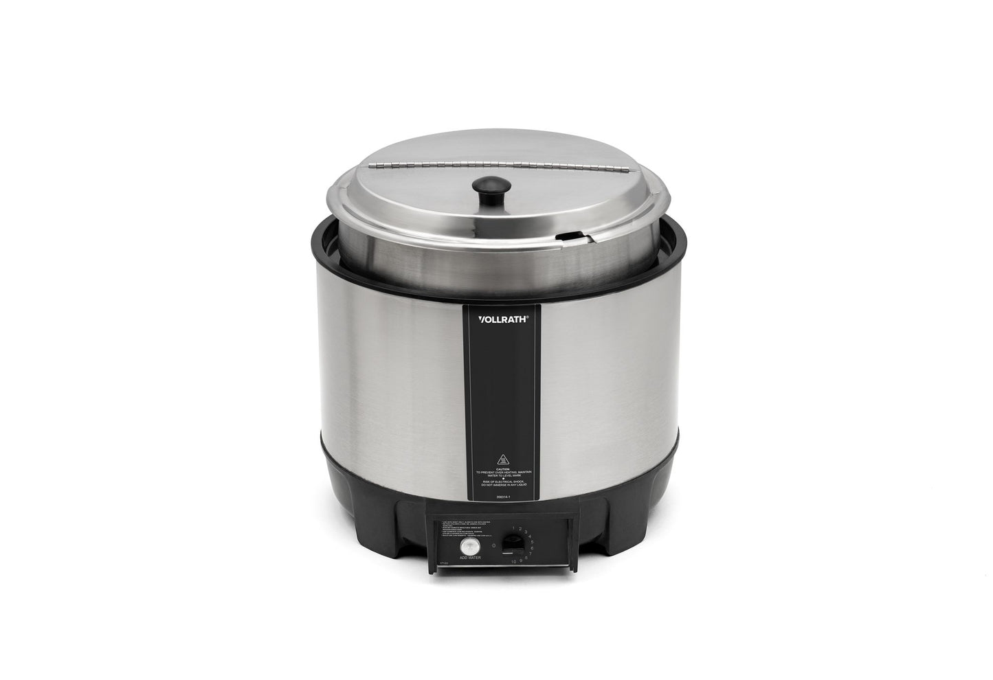 Vollrath Cayenne Round Heat 'N Serve Rethermalizer w/ Insert and Hinged Lid, 11 qt, 120V - 72009