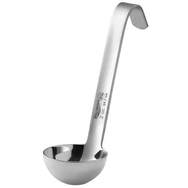 Vollrath One-Piece Heavy-Duty Ladle w/Short Handle, 2 oz, Stainless Steel - 4970210