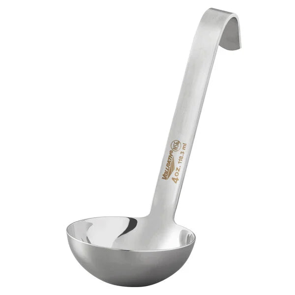 Vollrath One-Piece Heavy-Duty Ladle w/Short Handle, 4 oz, Stainless Steel - 4970410