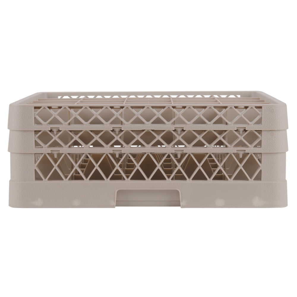 Vollrath Traex Glass Rack w 2 Extenders, 25 Compartment Rack, Beige - TR6BB