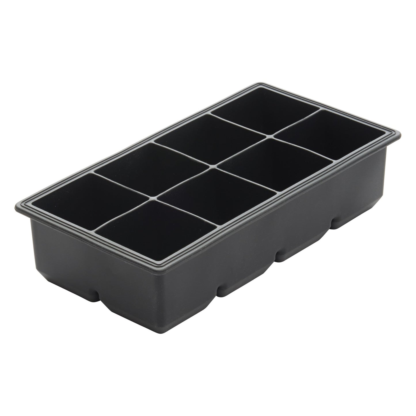 Winco Silicone Ice Cube Mold, Black, 2" Cubes (8-cavity) - ICCT-8R
