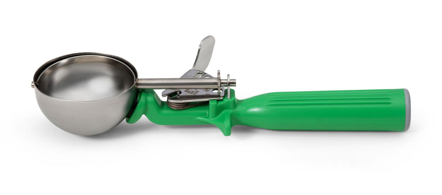 Vollrath Color-Coded One-Piece Thumb Press Disher, 2 2/3 oz - 47142