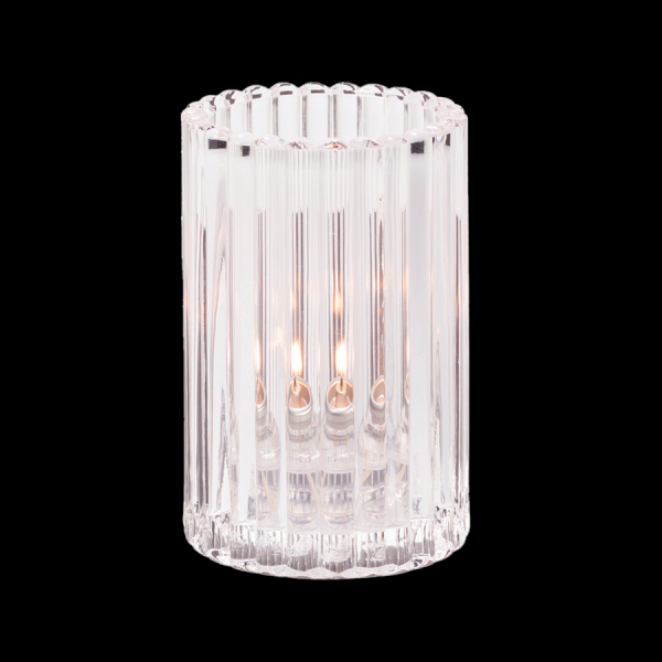 Steelite | Lampe à tige verticale, transparente