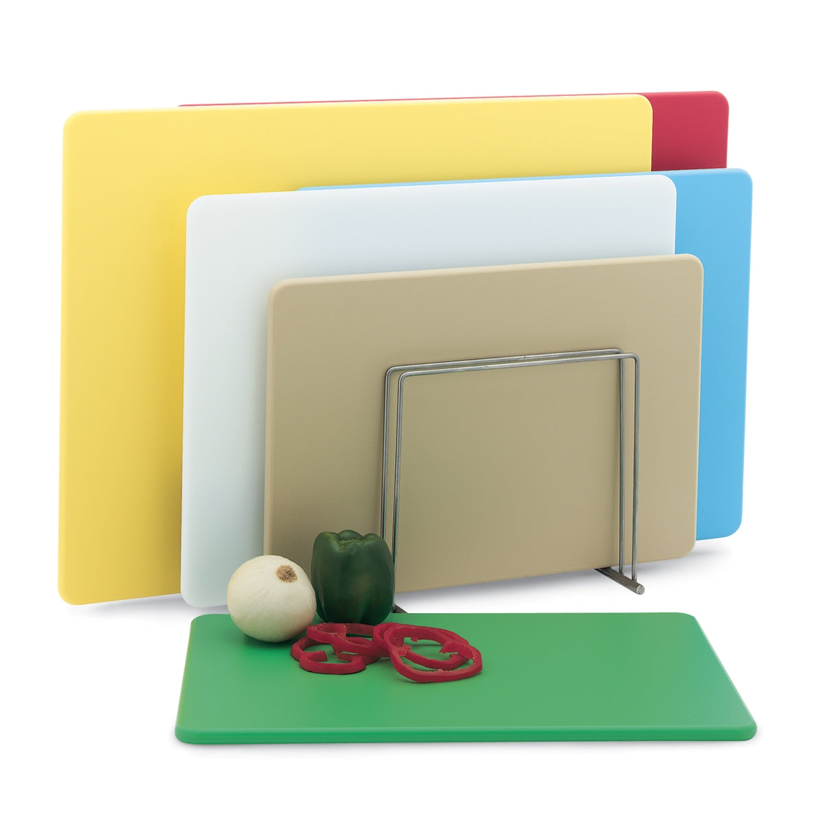 Vollrath 6 Piece Color-Coded Cutting Board Set, 24" x 18", FINAL SALE - 5200311