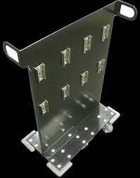 SPG Cup Caddy, Holds 8 Cup Dispensers, Aluminum - CUPCADDR8BLK