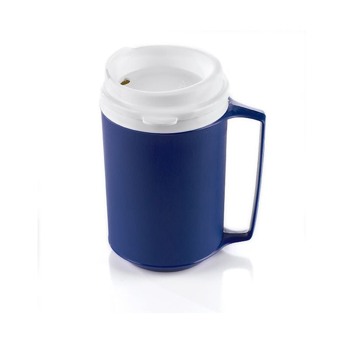 Tasse isotherme Aladdin Temp-Rite avec couvercle, 350 ml, bleu/blanc (paquet de 48)