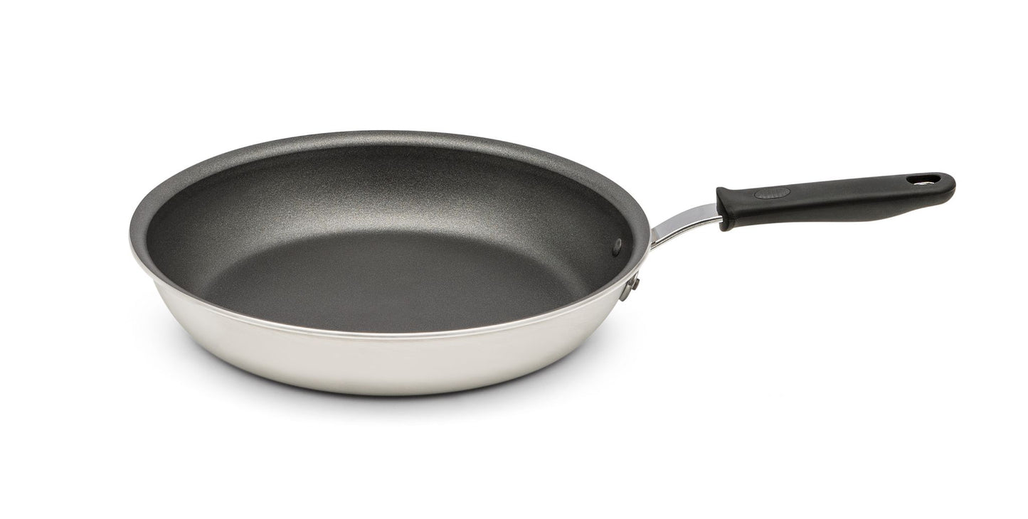 Vollrath Wear-Ever SteelCoat x3 Non-Stick Fry Pan w Silicone Handle, 12", Aluminum - 672312