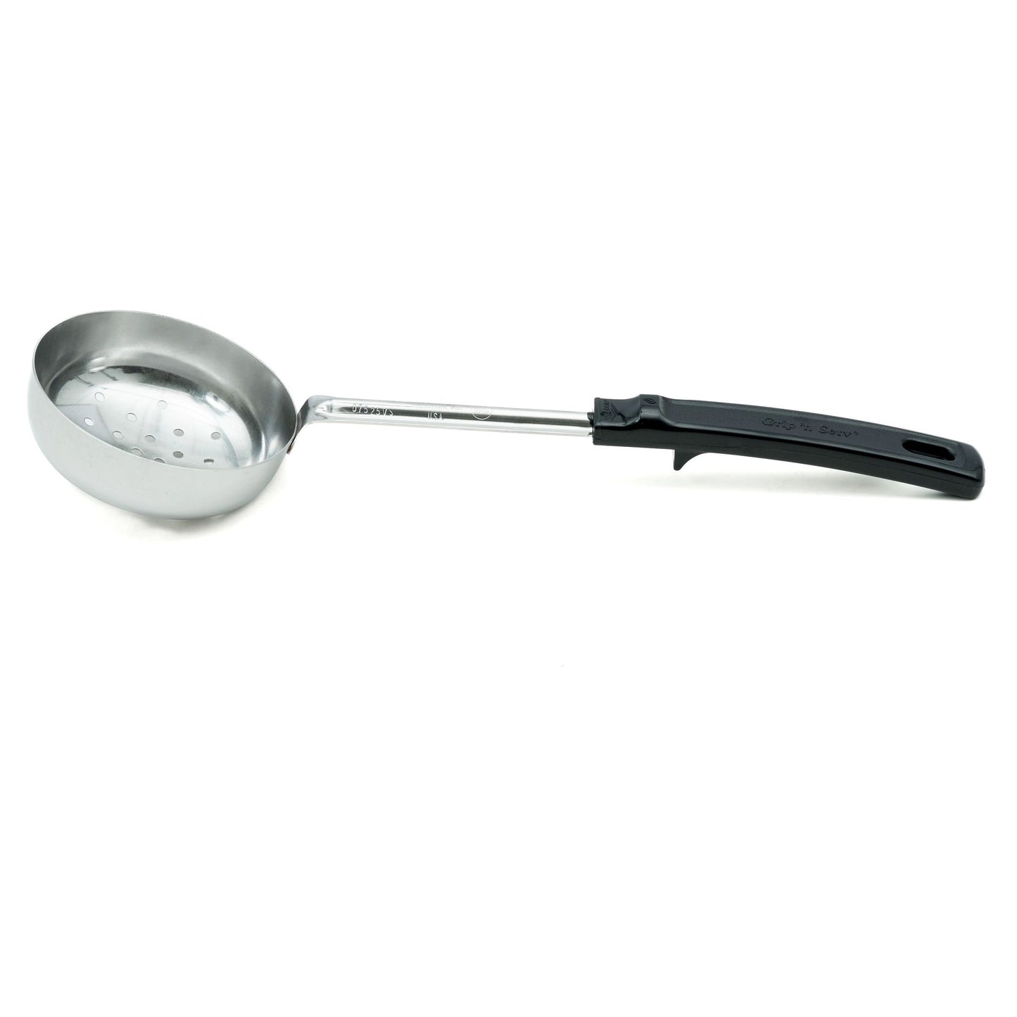 Vollrath Grip N Serve Perforated Round Spoodle, 8 oz, Black Handle, FINAL SALE - 61180