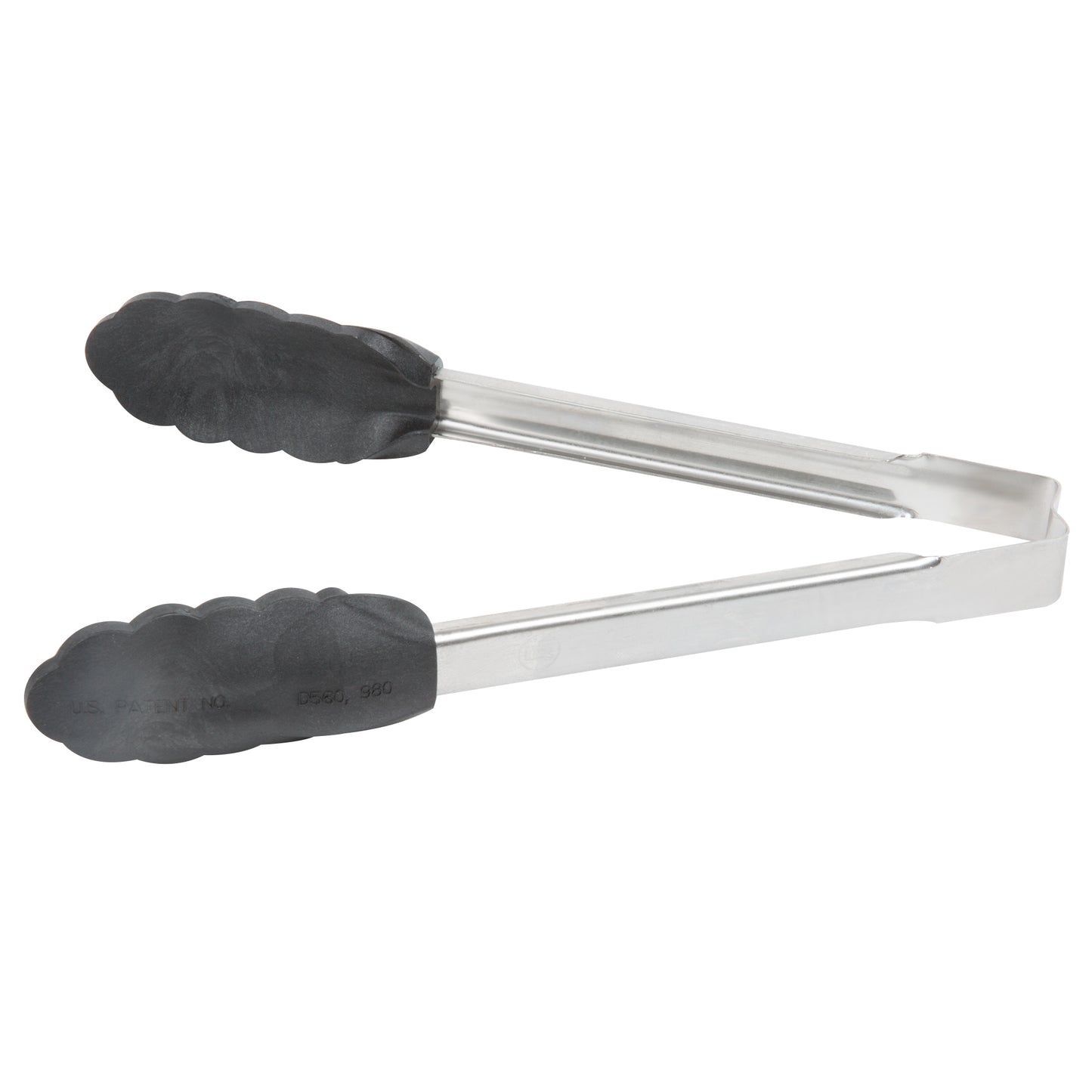 Vollrath High Temp Nylon End One-Piece Tongs, 9.5", Stainless Steel - 4780912