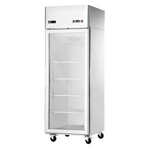 EFI C1-29GDSVC Top-Mount Stainless Glass Door Merchandiser