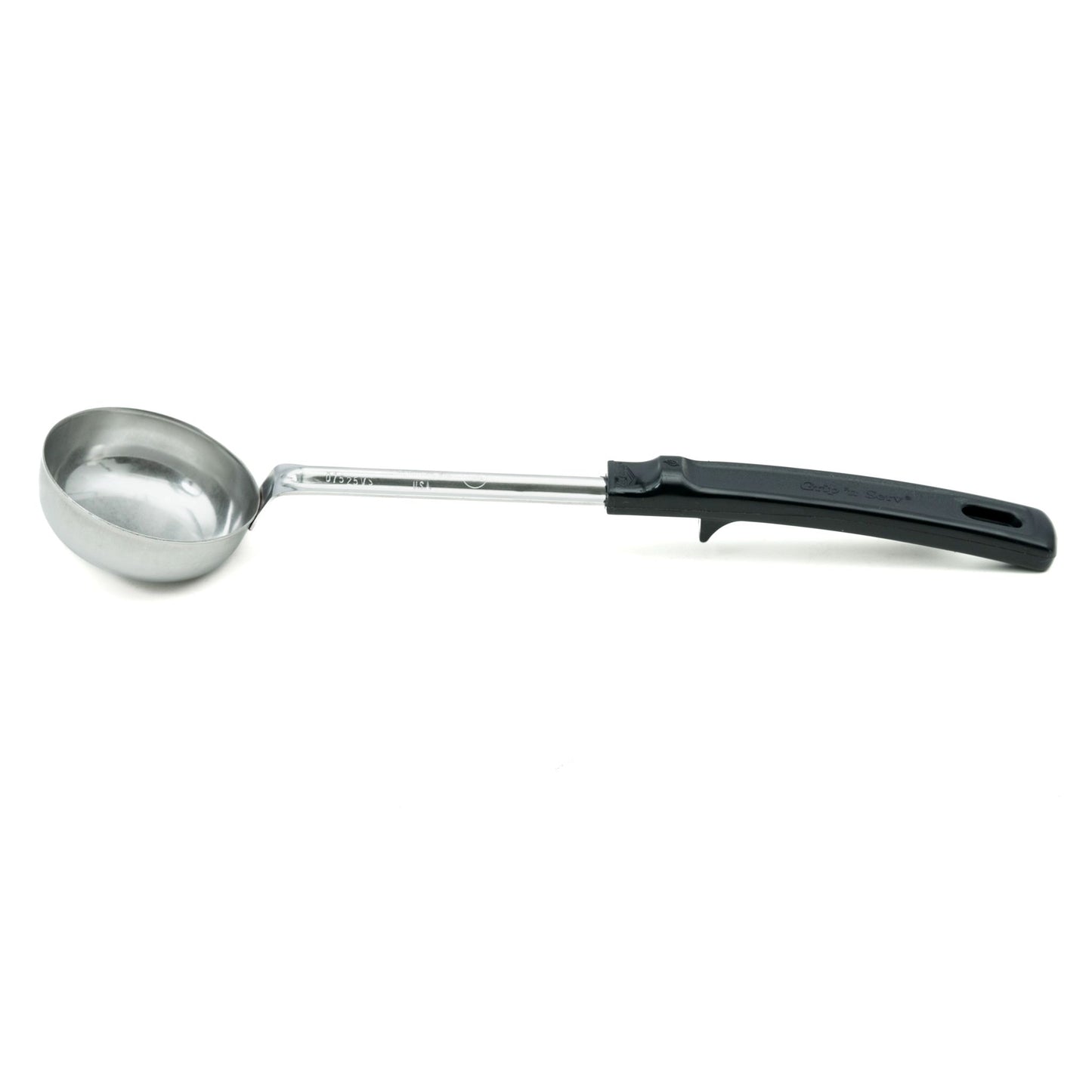 Vollrath Grip N Serve Solid Round Spoodle, 3 oz, Black Handle - 61167