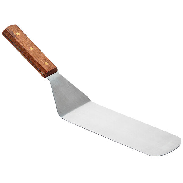 Vollrath Hamburger Turner, 7.75" x 3" Blade, Wood Handle - 48081