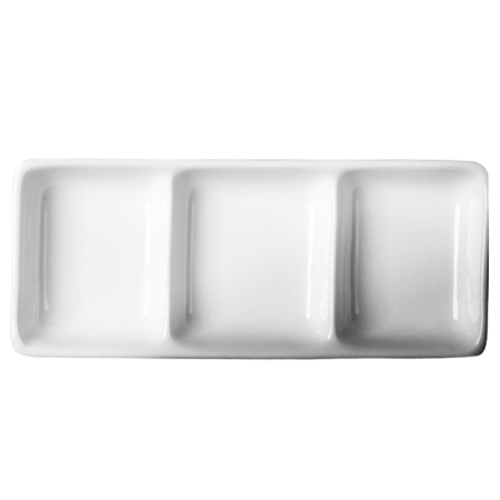 Cameo | Square 3-7-1/2" x 3-1/4" Divided Rectangle Dish (1DZ) - ChefEquipment.com