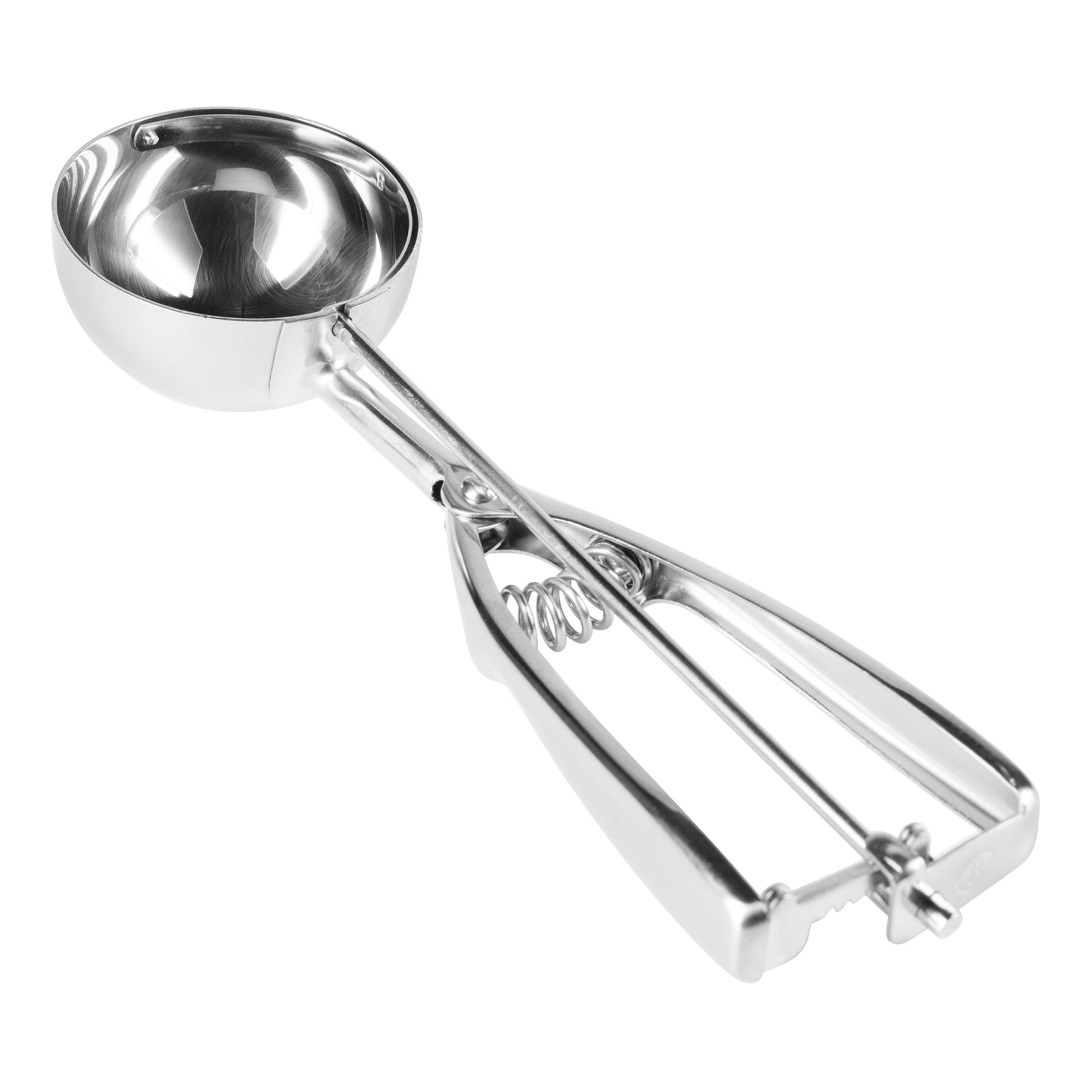 Browne Round Squeeze Disher, 4 oz, Stainless Steel, FINAL SALE - 573408