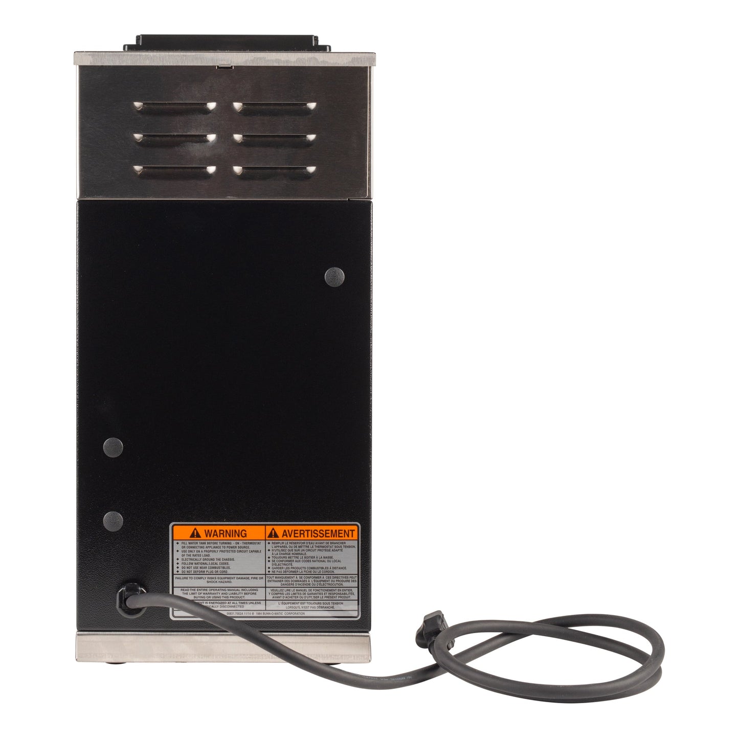 BUNN VP17-1 Low Profile Coffee Brewer w 1 Lower Warmer, 12 Cup, Black - 13300.6000