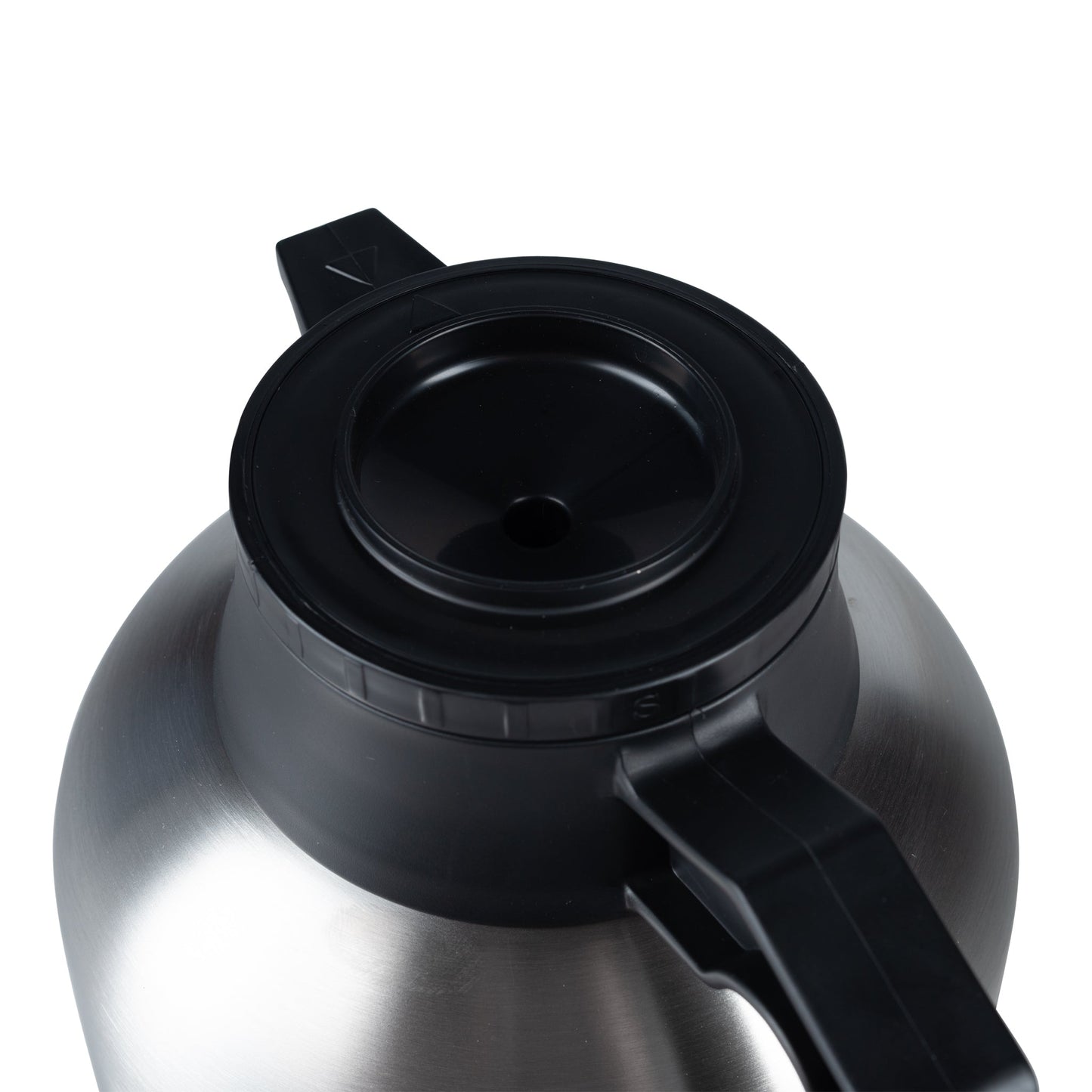 BUNN Economy Thermal Carafe, 64 oz, Stainless Steel, Black Lid and Handle - 40163.0100