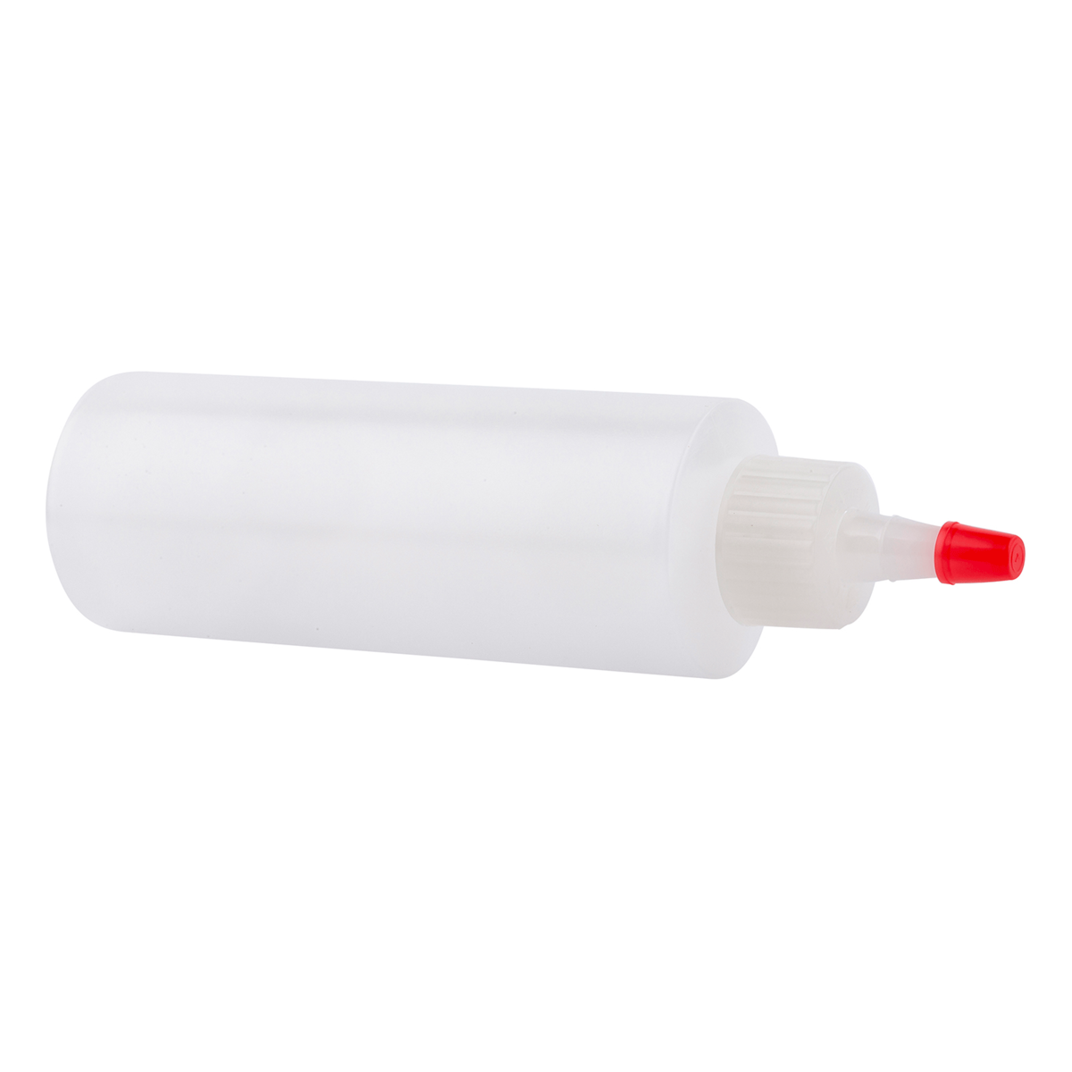 TableCraft Squeeze Bottle, 4 oz, Clear with Red Cap - 1104
