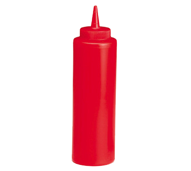 TableCraft Squeeze Bottle, Cone Tip, 12 oz, Red - 112K