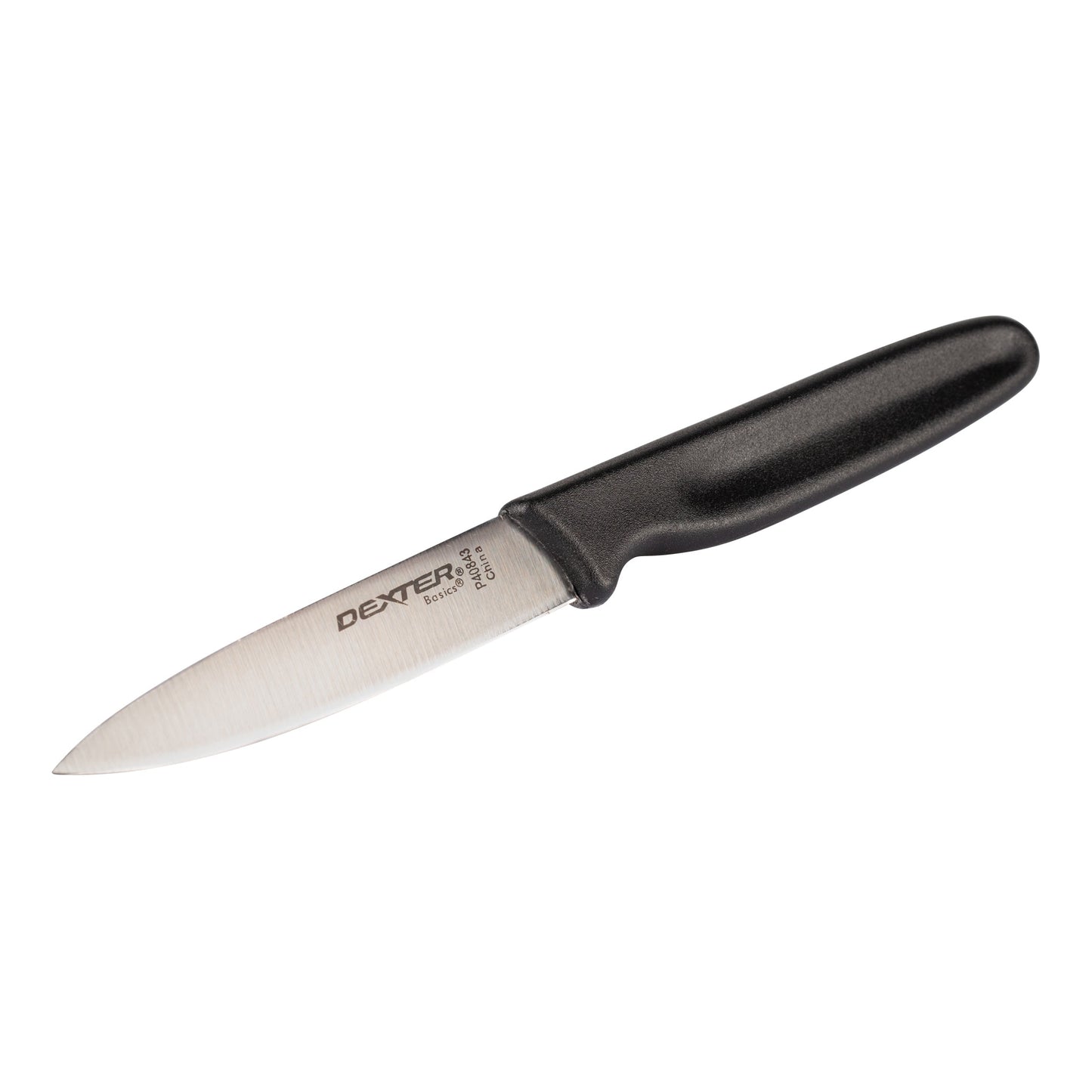 Dexter Basics Paring Knife, 3 1/4", Black Handle - P40843