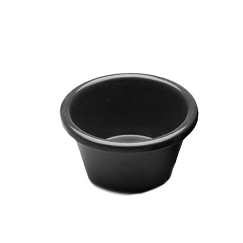 Elite Global Solutions Ramekin, 2.5 oz, Black Melamine - R25SM-B