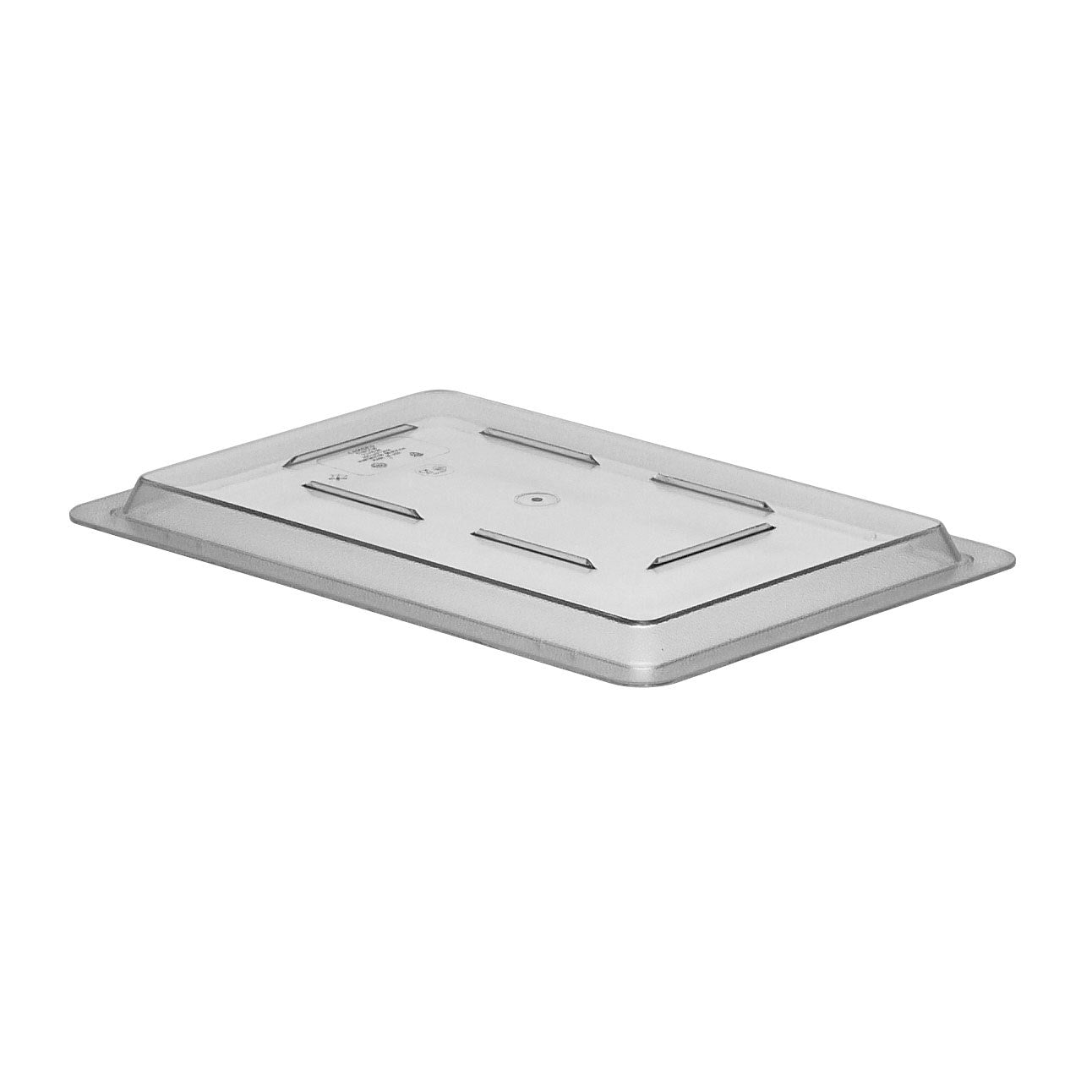 Cambro | Couvercle plat pour boîte de rangement Camwear, demi-taille, transparent