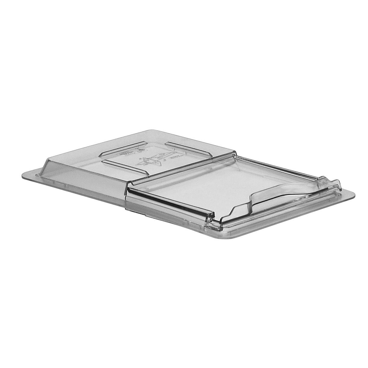 Cambro | Couvercle coulissant pour boîte de rangement Camwear, demi-taille, transparent
