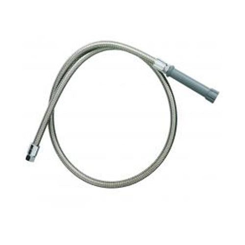 T&S Flexible Hose, 60", Stainless Steel/Grey Handle - B-0060-H