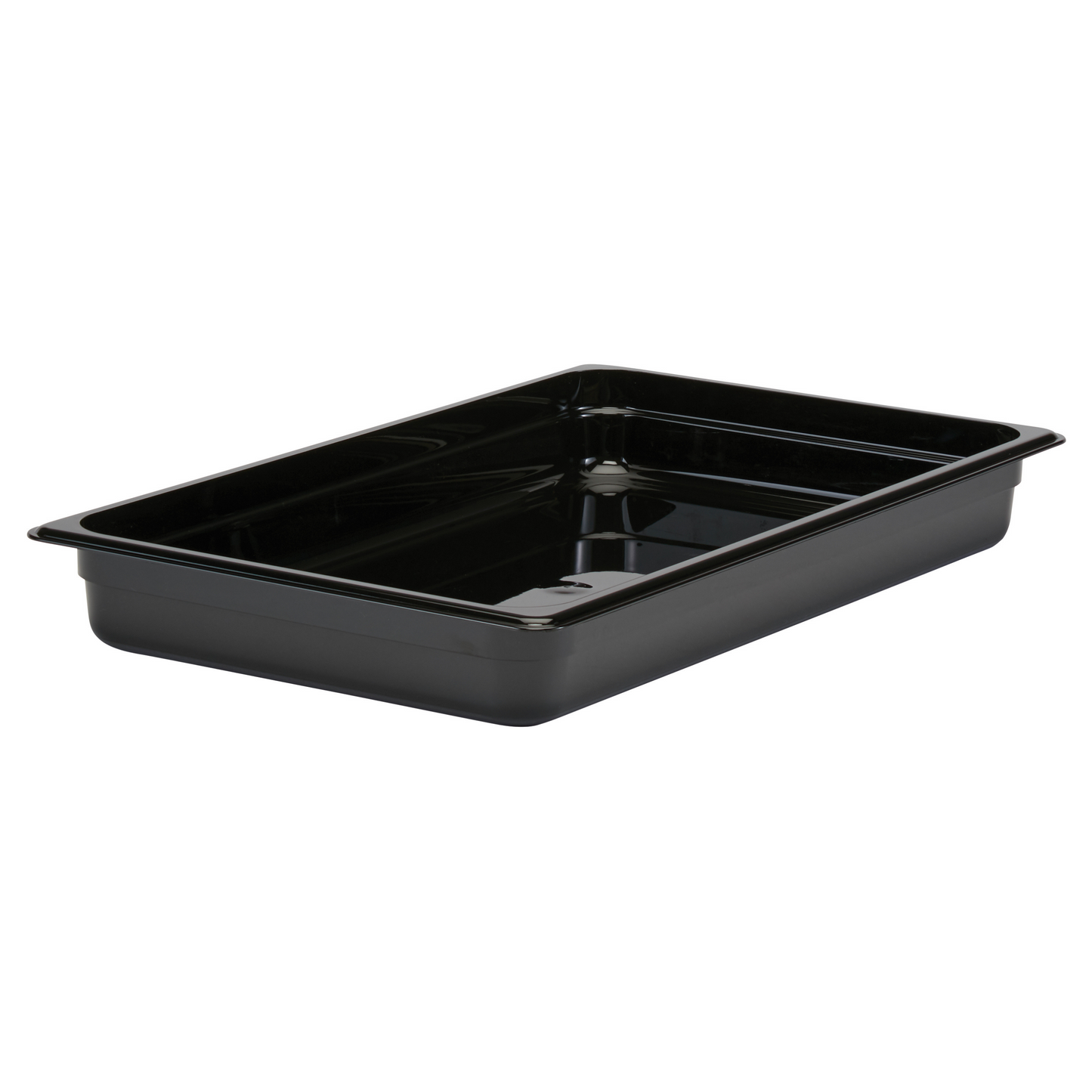 Cambro | Bac gastronome Camwear de pleine grandeur, 2,5" de profondeur, noir