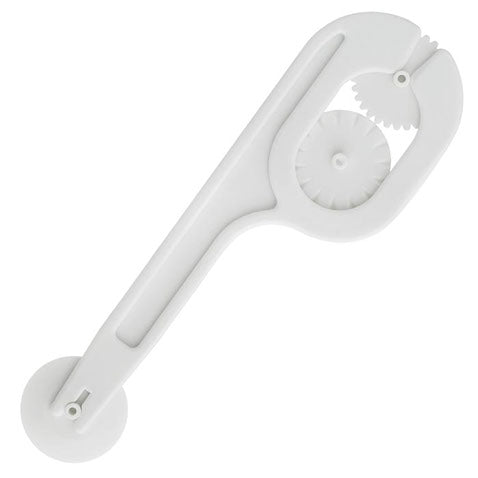 Emporte-pièce et gaufreur à fondant Ateco, en plastique blanc - 1330