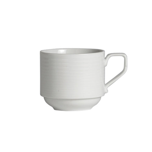 Tasse à café Steelite Virtuoso, 6 3/4 oz, blanche (paquet de 24)